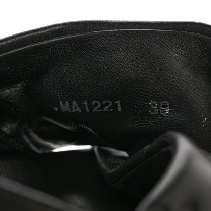 Louis Vuitton Lambskin Monogram Embossed Paseo Flat Comfort Sandals 39 Black 8 of 9