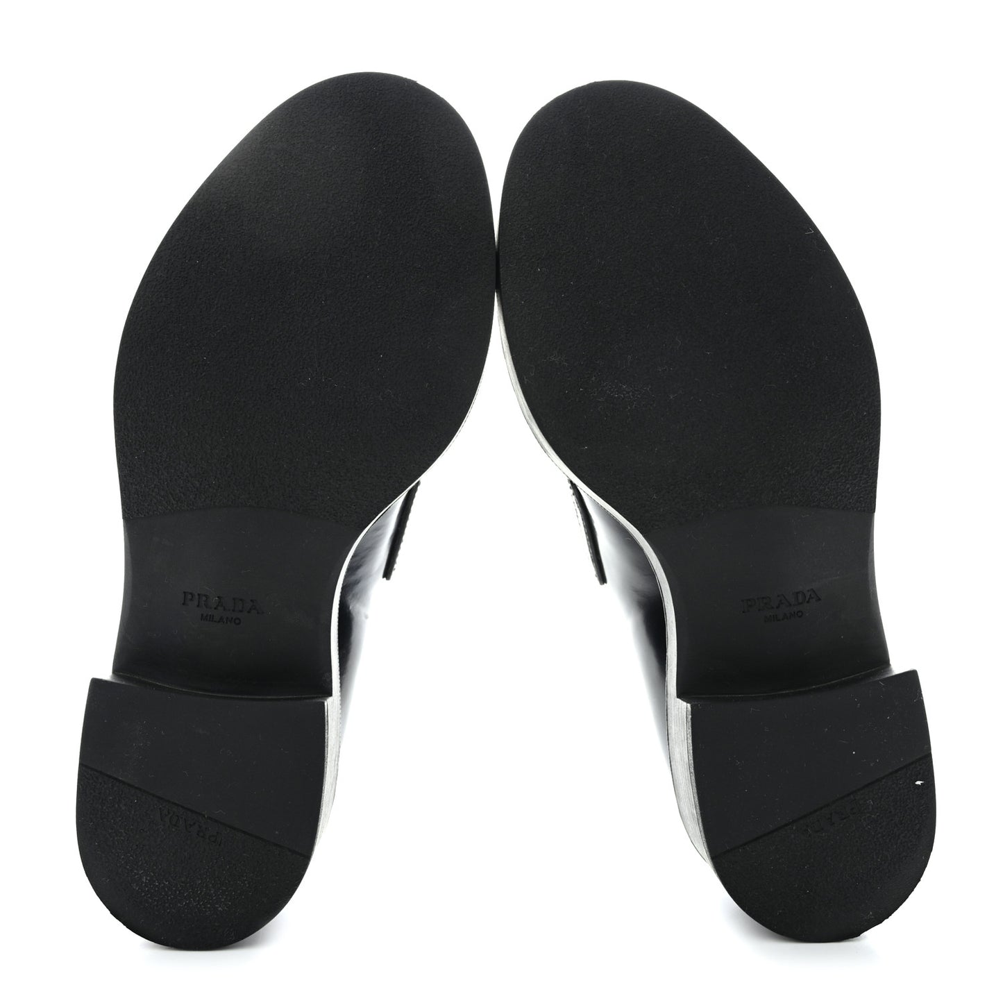 Spazzolato Metal Triangle Logo 50mm Loafers 35 Black