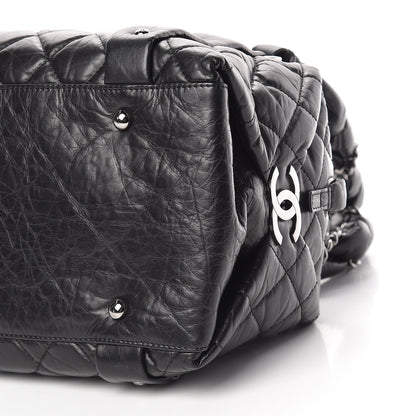 Chanel Distressed Lambskin Small Lady Braid Tote Black 10 of 10