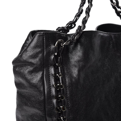 Chanel Glazed Calfskin Large Modern Chain Tote Black 11 of 27