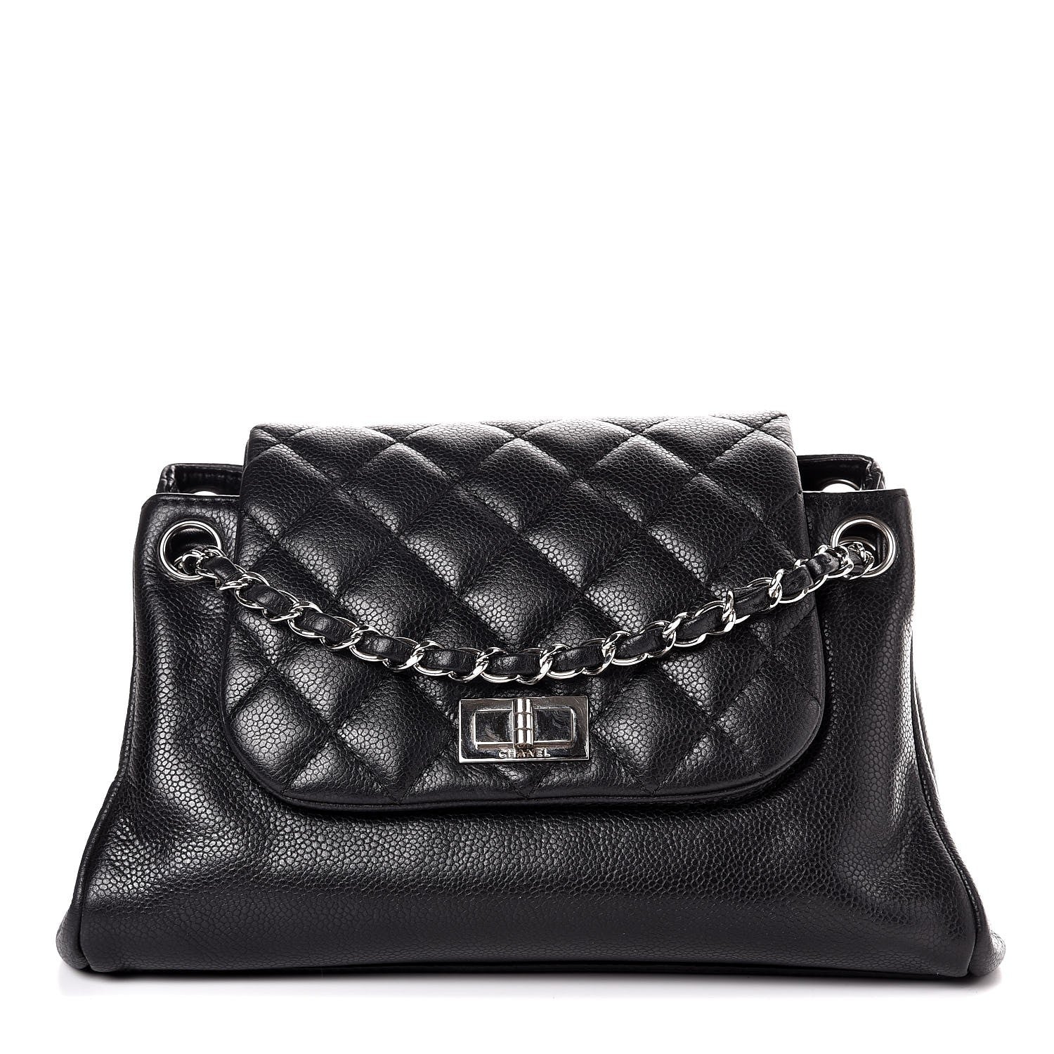 Chanel Caviar Quilted Accordion Mademoiselle Flap Black 1 of 7