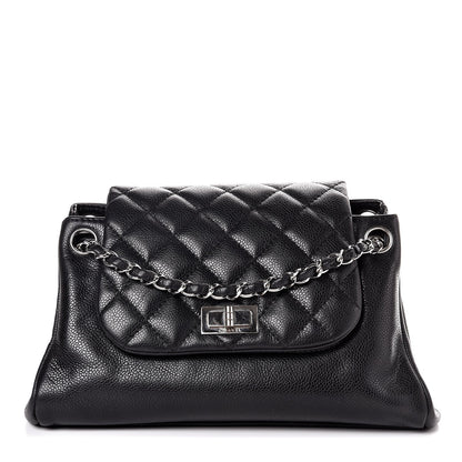 Chanel Caviar Quilted Accordion Mademoiselle Flap Black 1 of 7