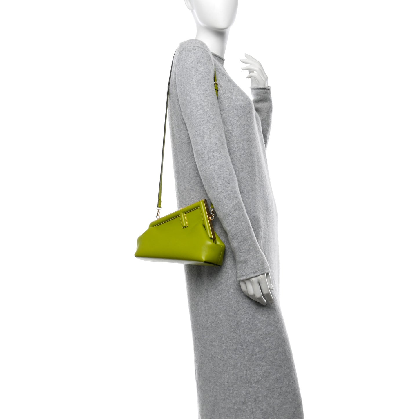 Shiny Nappa Small Fendi First Wasabi