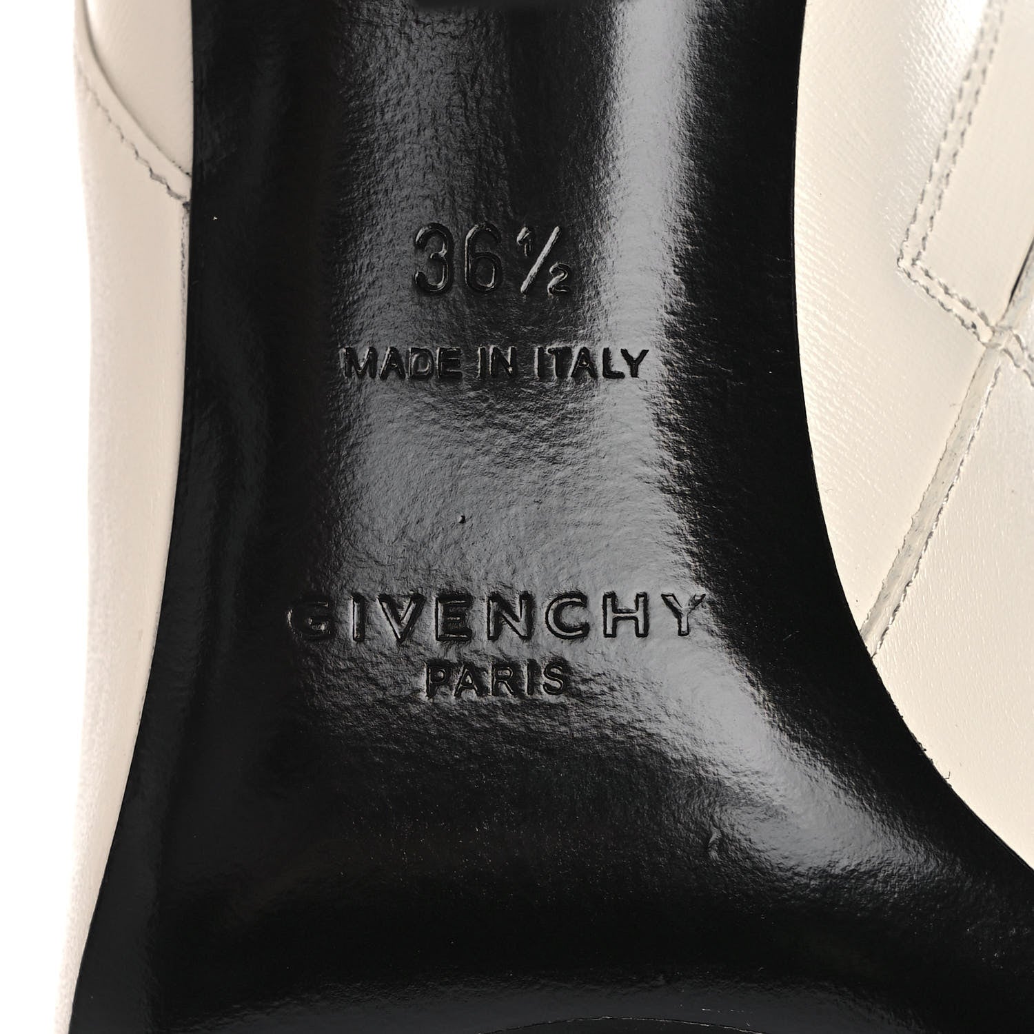 Givenchy Smooth Calfskin G Cube Ankle Bootie 36.5 Ivory 6 of 8