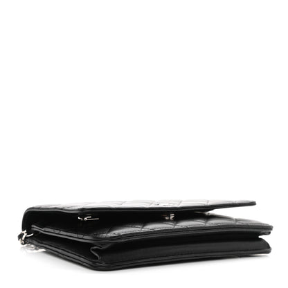 Chanel Lambskin Quilted Wallet On Chain WOC Black 7 of 23