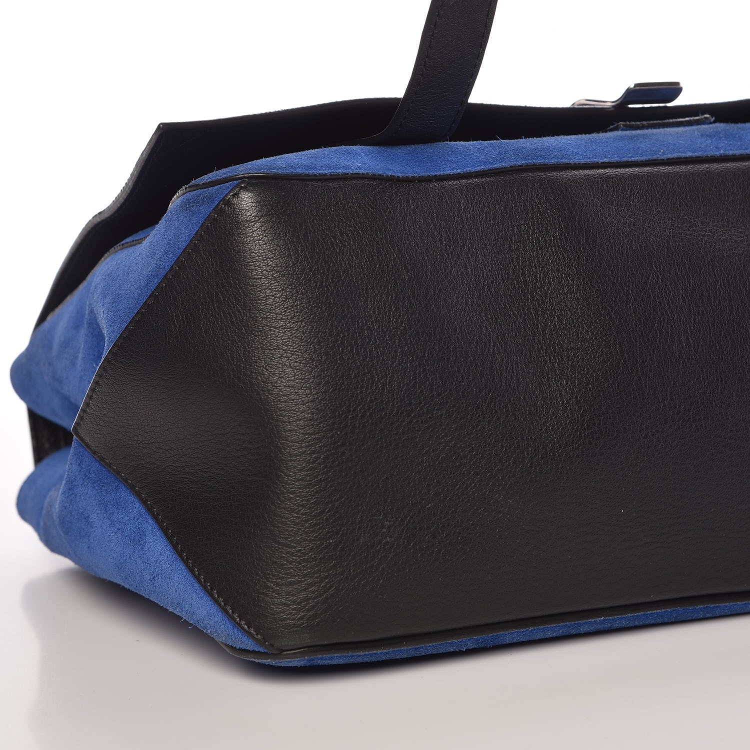 Proenza Schouler Suede Calfskin PS Courier Royal Blue Black 13 of 14