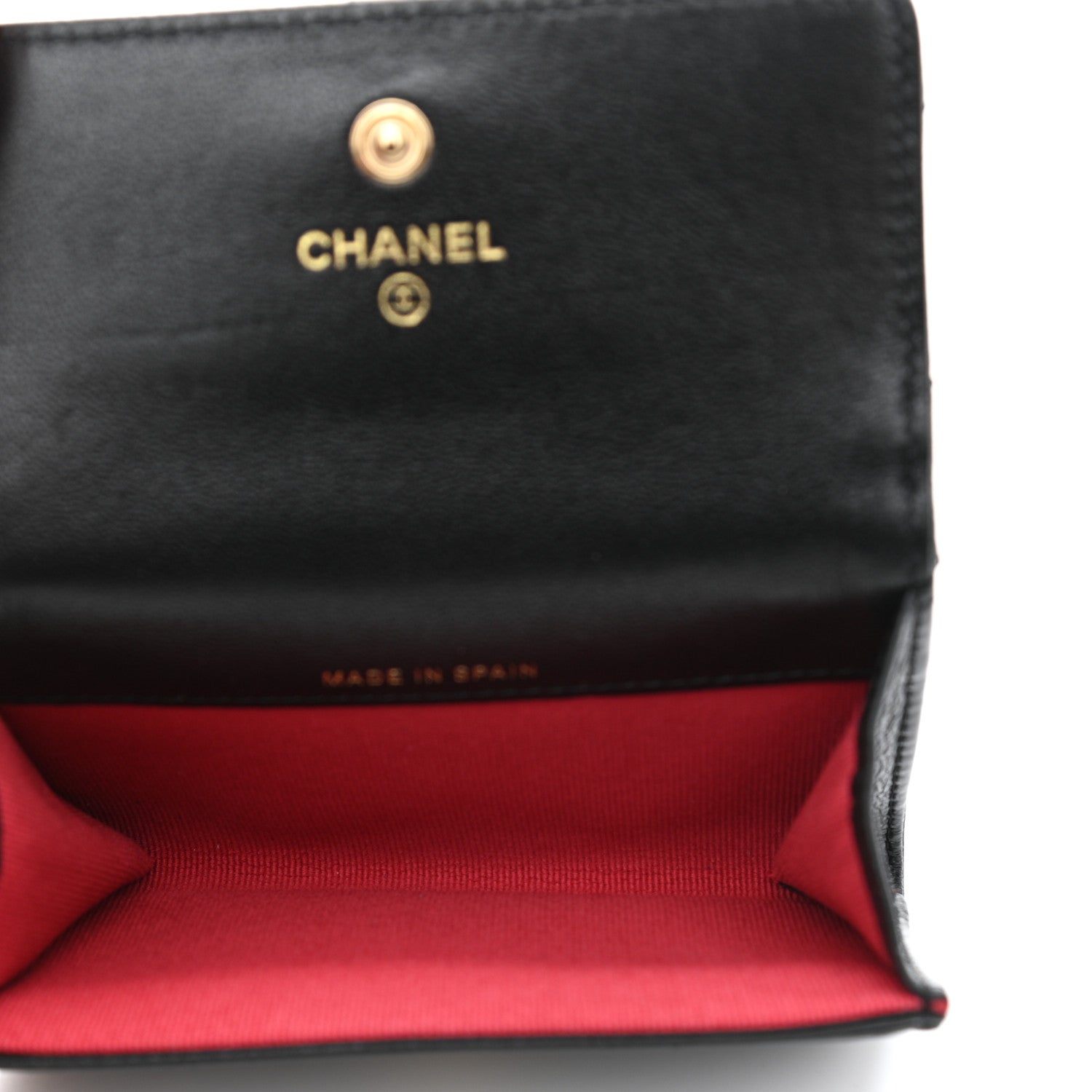 Chanel Lambskin Quilted Chanel 19 Flap Card Holder Black 5 of 9