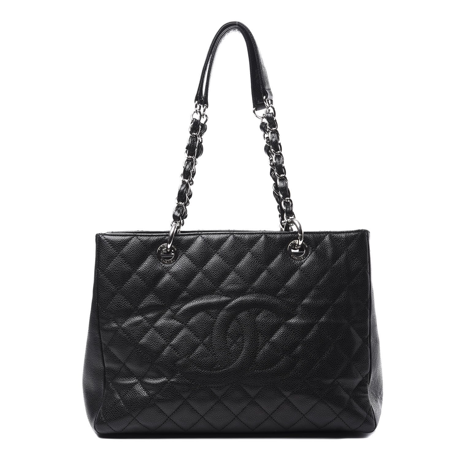Chanel Caviar Quilted Grand Shopping Tote GST Black 1 of 15