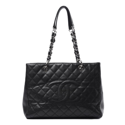 Chanel Caviar Quilted Grand Shopping Tote GST Black 1 of 15