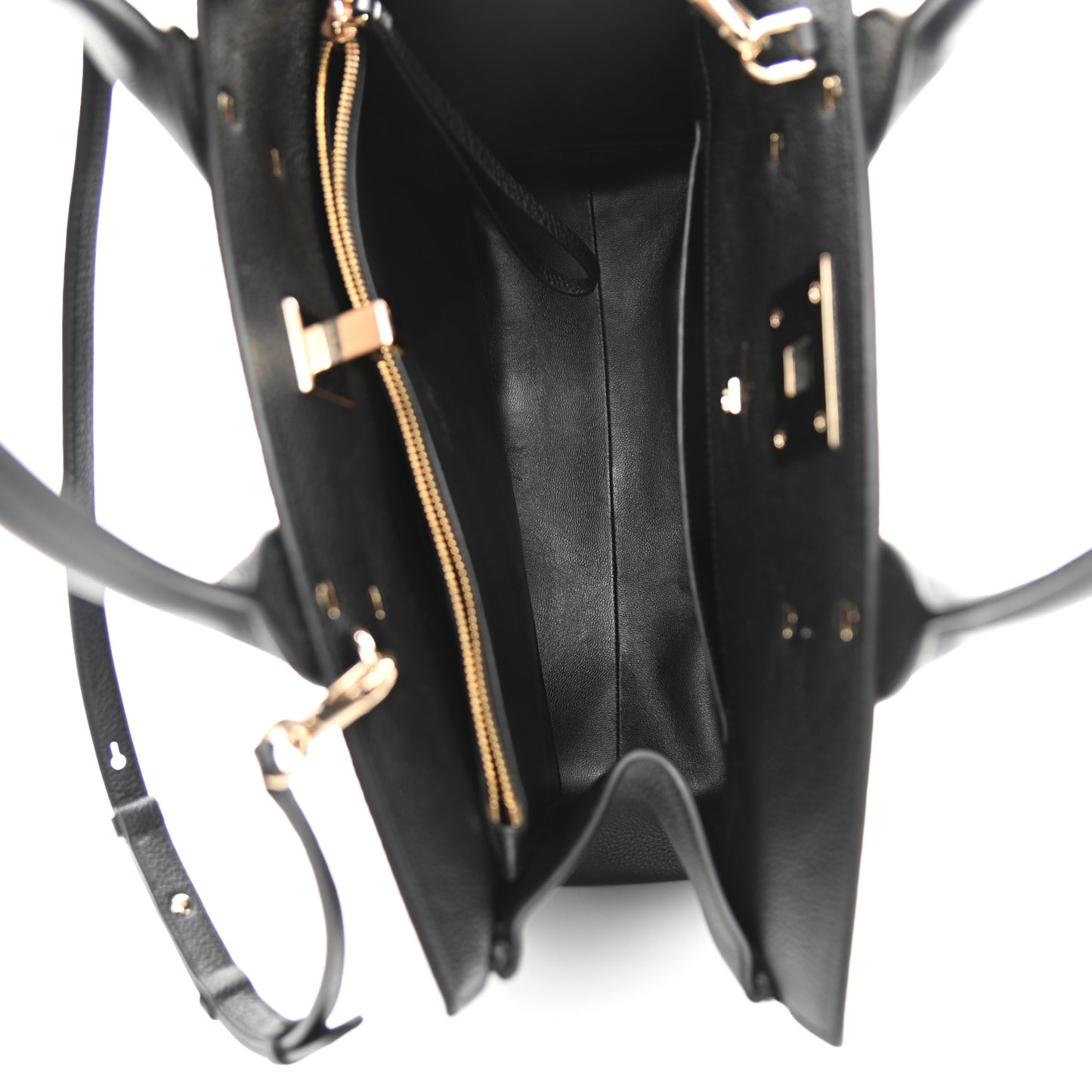 Calfskin Medium Studio Bag Black