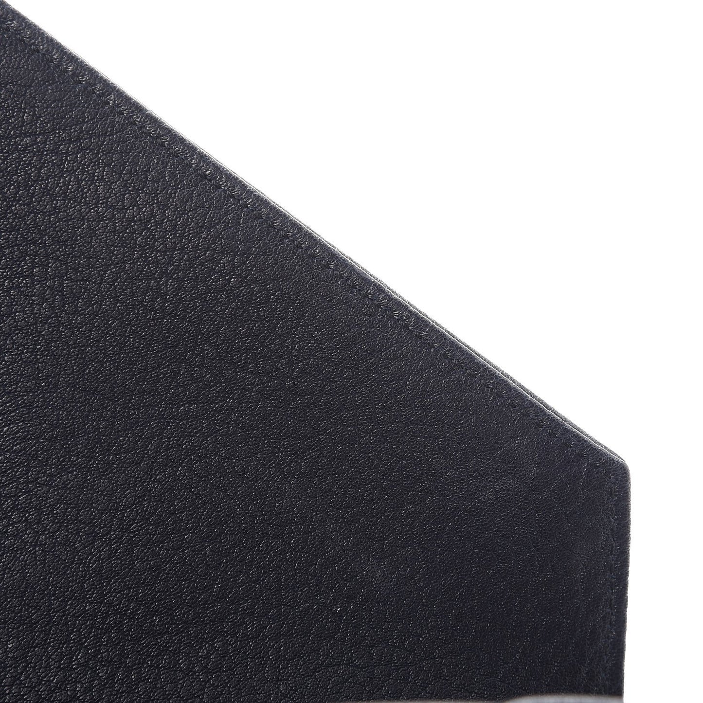Sheepskin Matelasse Chevron Monogram Medium College Bag Deep Marine