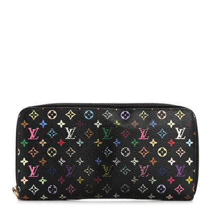 Louis Vuitton Monogram Multicolor Zippy Wallet Black Grenade 1 of 10