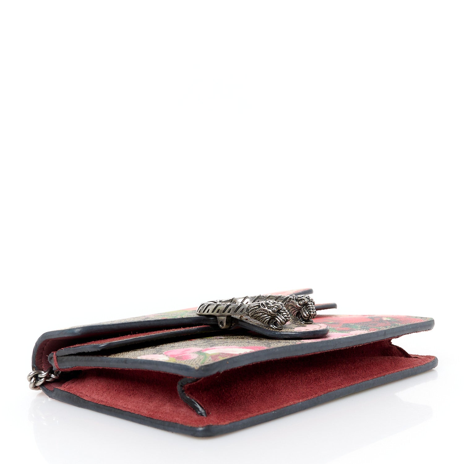 Gucci GG Supreme Monogram Blooms Super Mini Dionysus Shoulder Bag Beige Multicolor Dry Rose 4 of 10