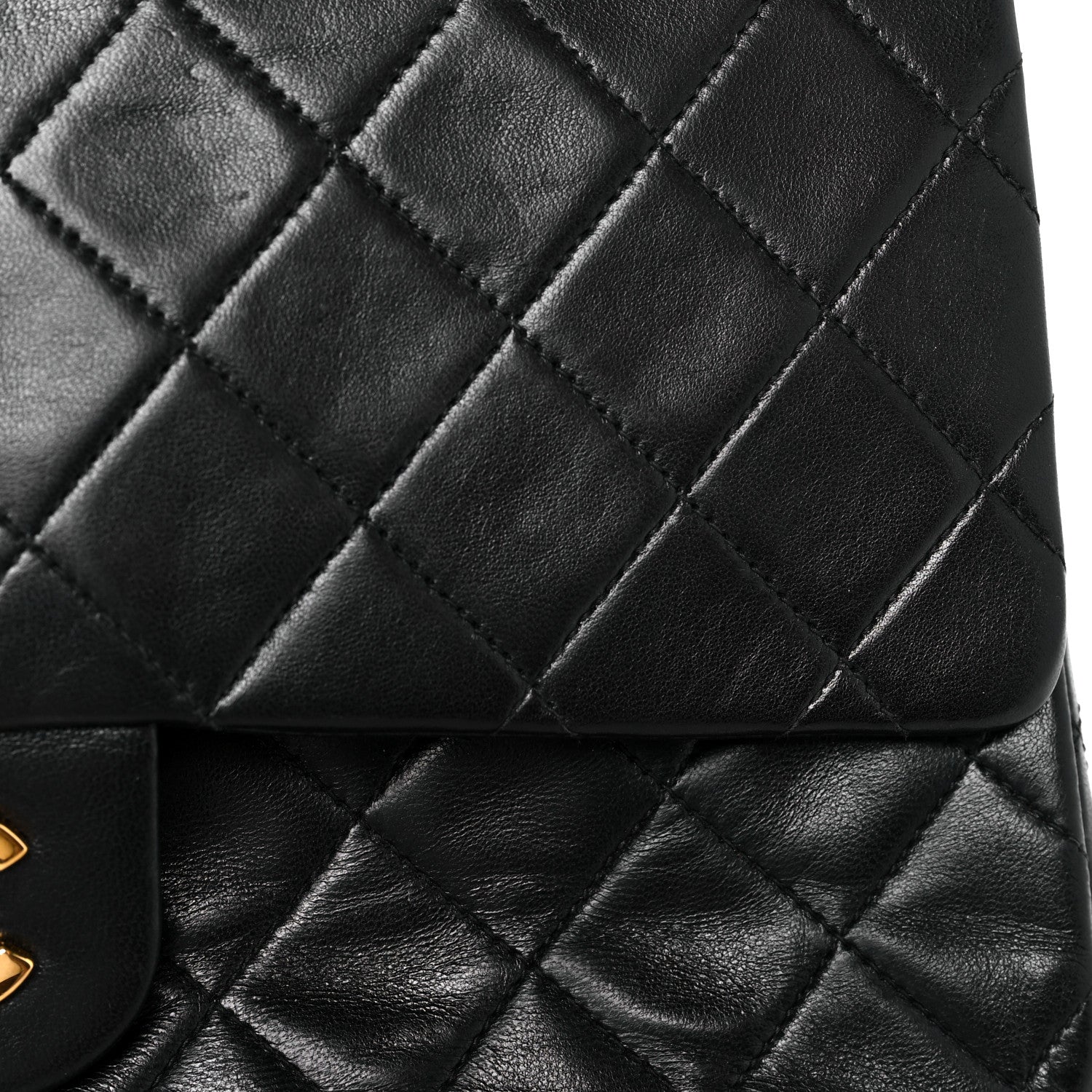 Chanel Lambskin Quilted Medium Double Flap Black 12 of 12
