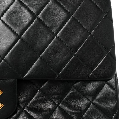 Chanel Lambskin Quilted Medium Double Flap Black 12 of 12