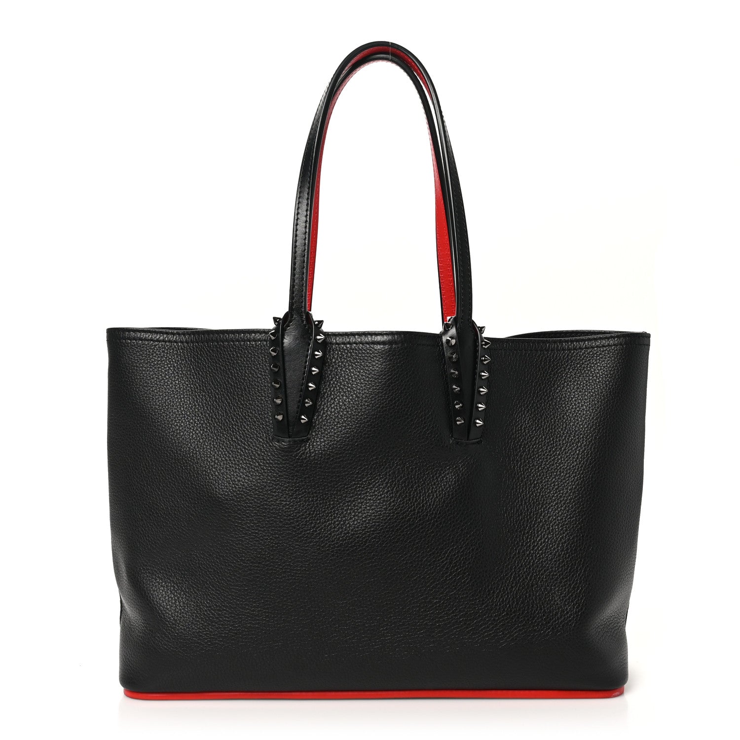 Christian Louboutin Calfskin Empire Spikes Small East West Cabata Tote Black 1 of 11