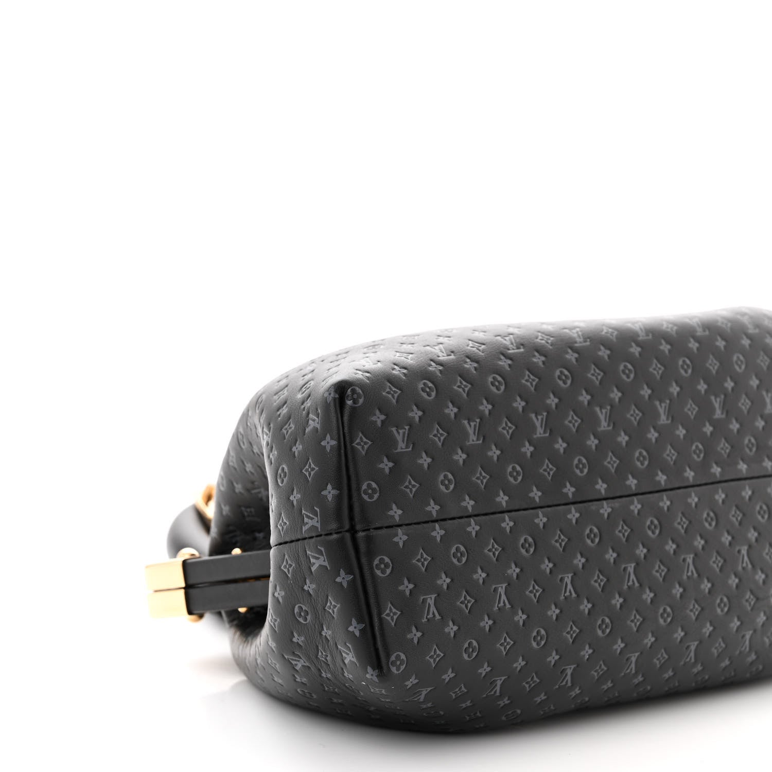 Louis Vuitton Calfskin Nanogram Embossed Clutch Black 8 of 9