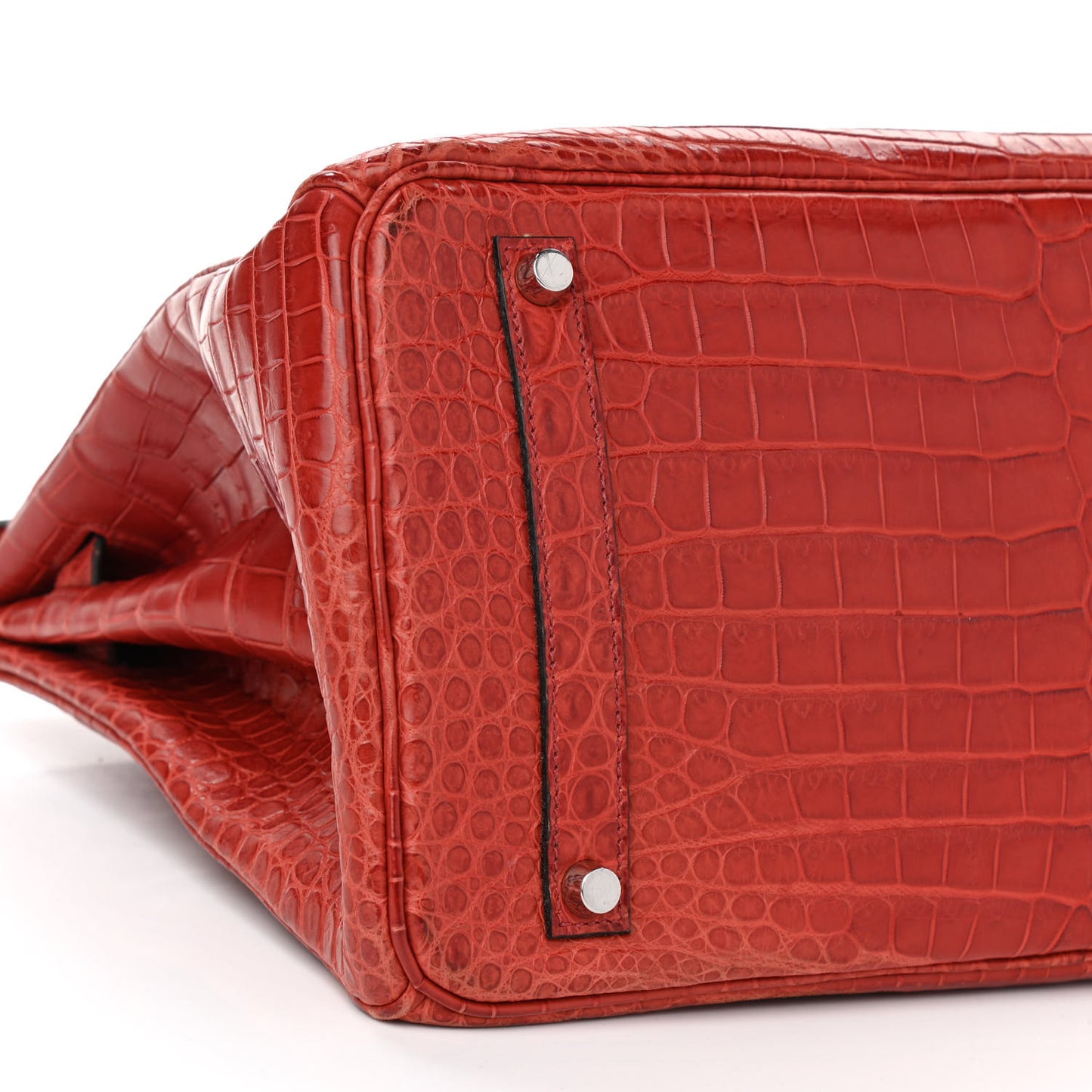 Matte Porosus Crocodile Birkin 30 Rouge H