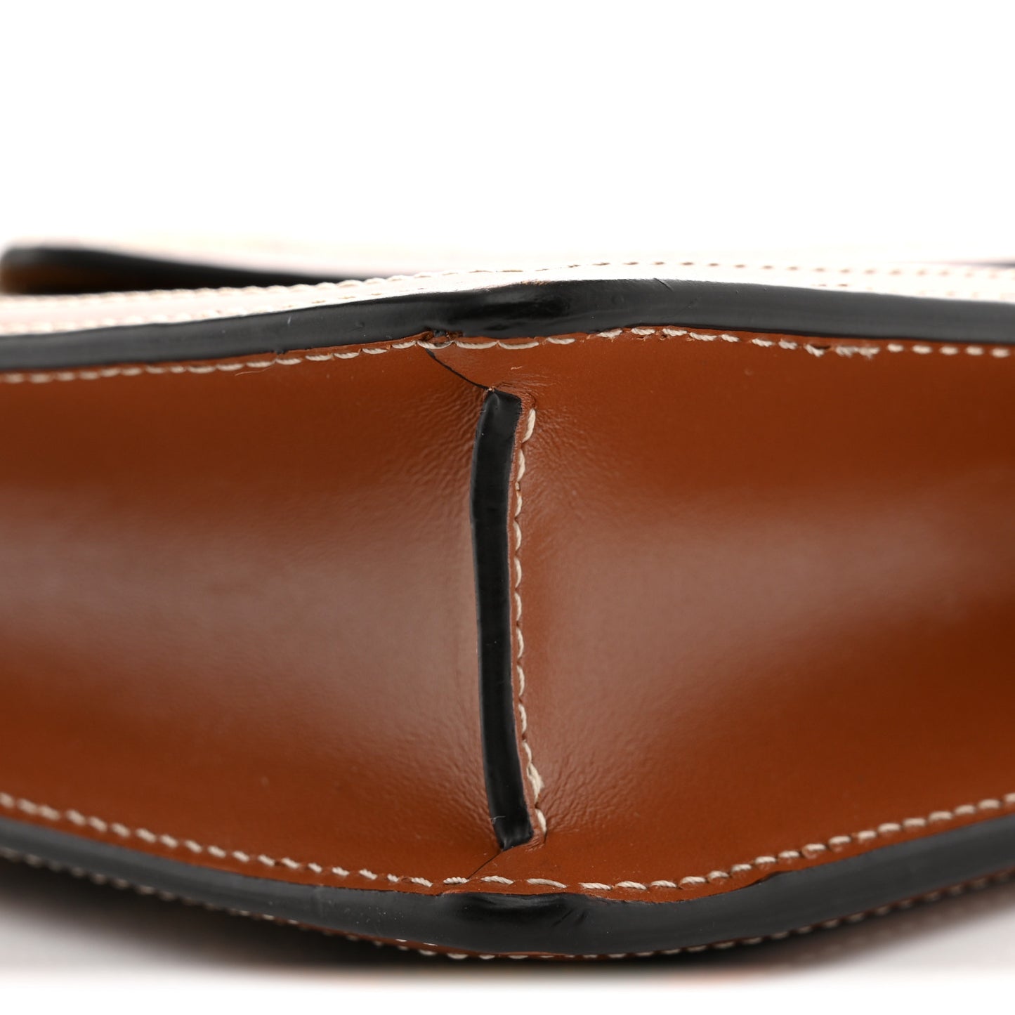 Raffia Jacquard Calfskin Triomphe Wallet on Chain Natural Tan