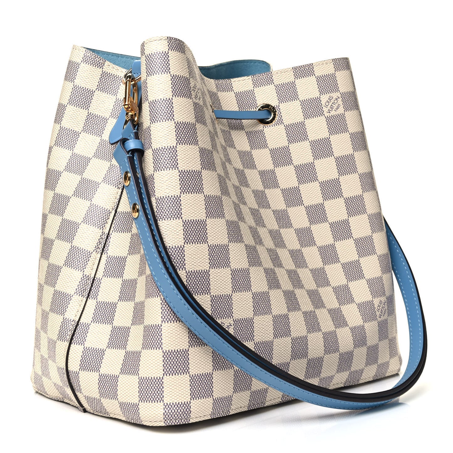 Damier Azur Neonoe MM Bleuet