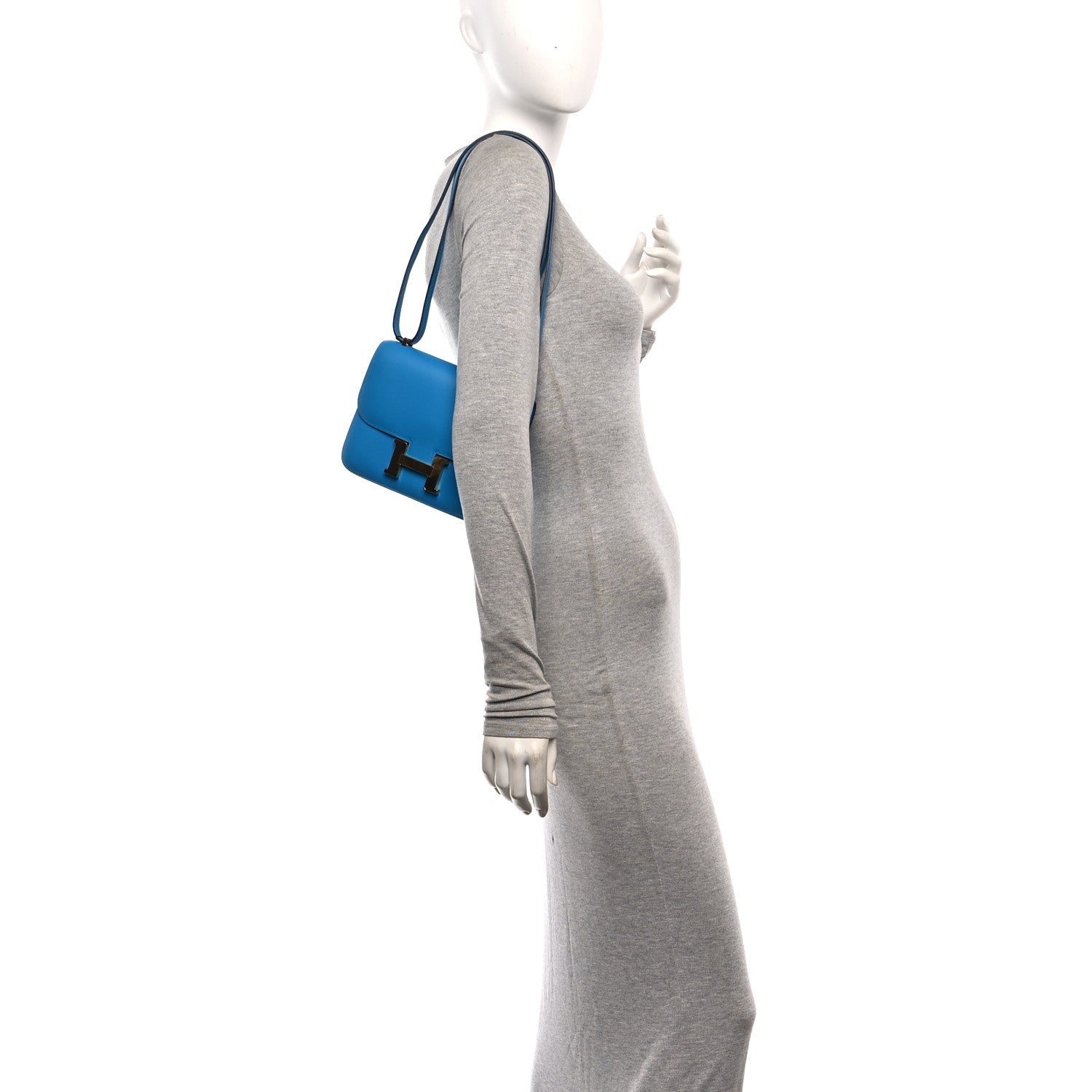 Hermes Swift Constance 18 Bleu Frida 2 of 11