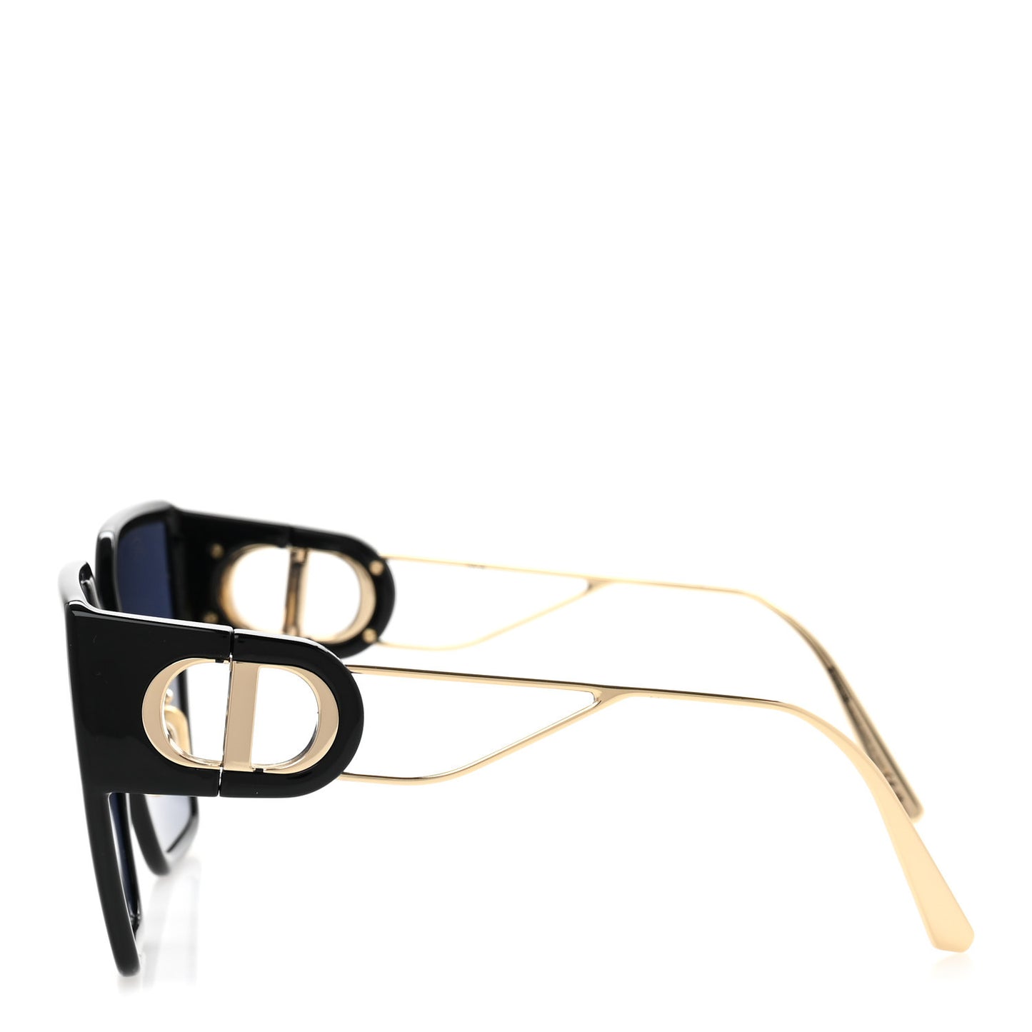 Acetate Square 30 Montaigne Sunglasses Black