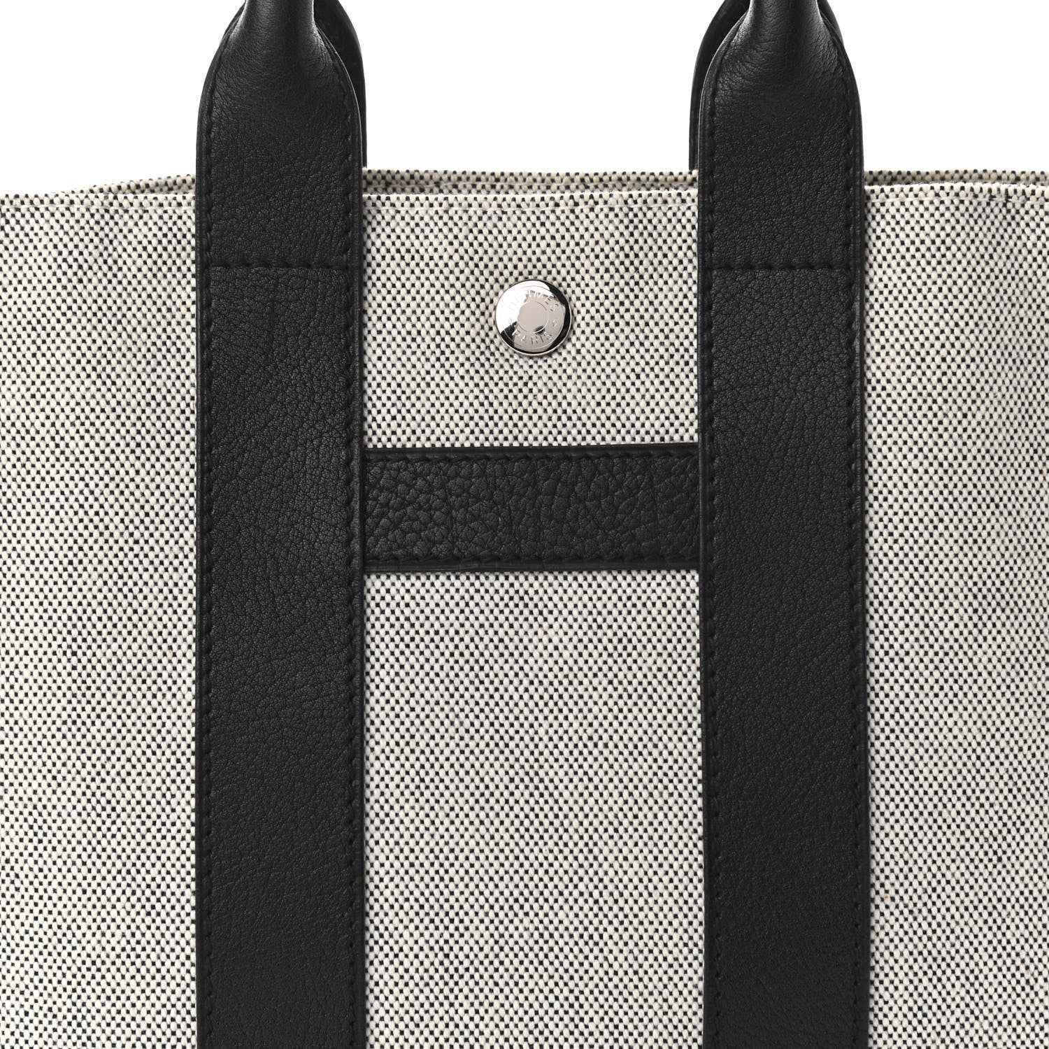 Hermes Buffle Skipper Toile Tote Black 7 of 9