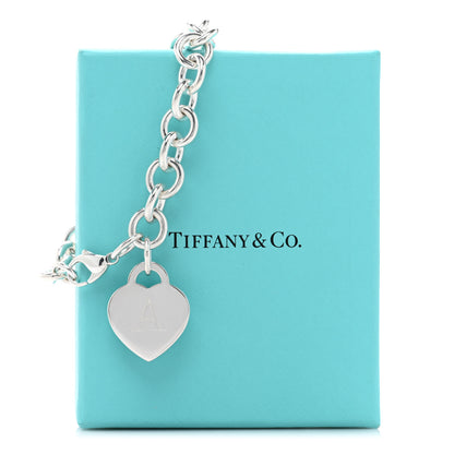 Tiffany Sterling Silver Heart Tag Charm Bracelet 4 of 4