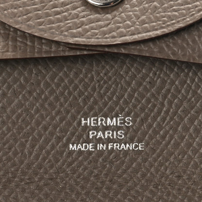 Hermes Epsom Bastia Coin Purse Etoupe 6 of 9