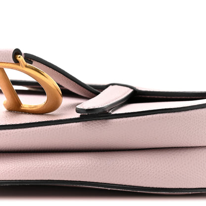 Christian Dior Grained Calfskin Mini Saddle Bag Light Pink 9 of 14