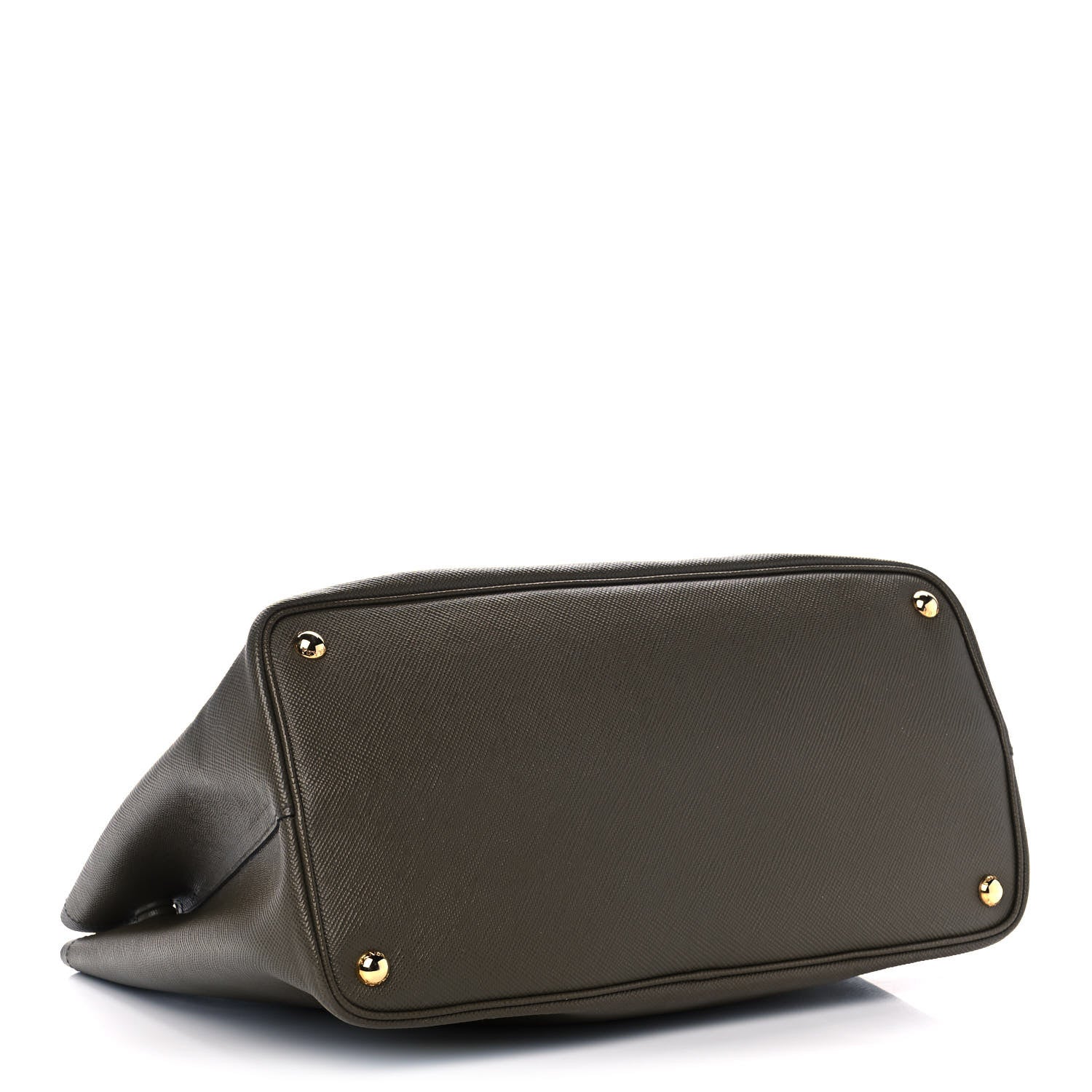 Prada Saffiano Cuir Medium Double Bag Militare 4 of 10