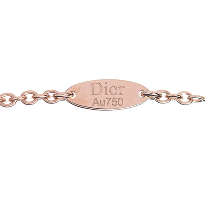 Christian Dior 18K Rose Gold Diamond Black Onyx Rose Des Vents Necklace 7 of 8