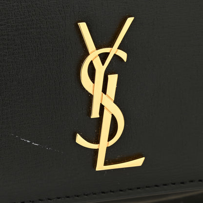 Saint Laurent Grained Calfskin Monogram Phone Holder Crossbody Black 10 of 10