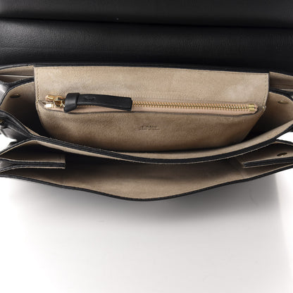 Chloe Suede Calfskin Medium Faye Shoulder Bag Black 5 of 10