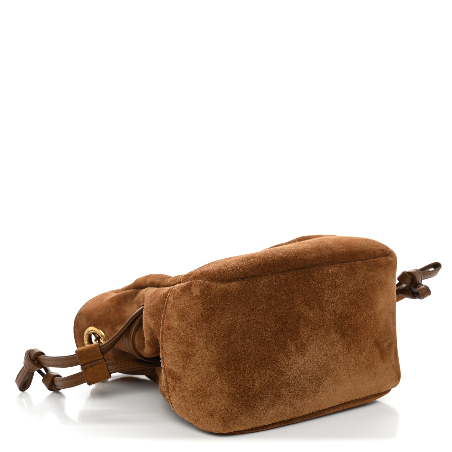 Saint Laurent Suede Calfskin Matelasse Monogram Mini Jamie Shoulder Pouch Bag Golden Leaf 4 of 11