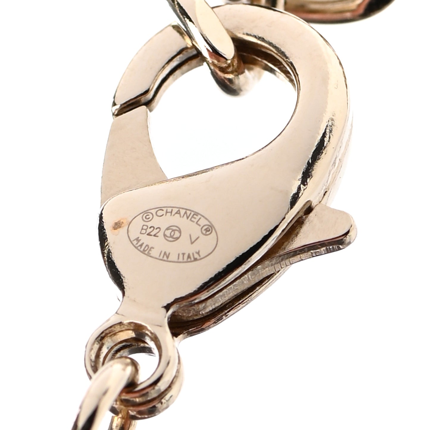 Crystal Chain CC Link Choker Gold Silver