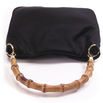 Gucci Satin Bamboo Handle Black 5 of 9