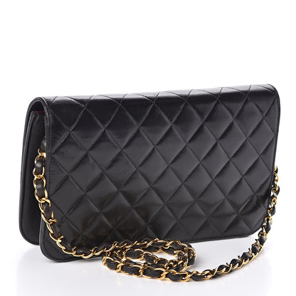 Chanel Lambskin Quilted Small Single Flap Bag Black 3 of 14