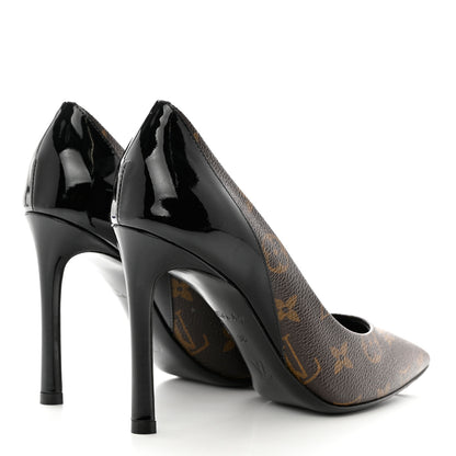 Louis Vuitton Monogram Cherie Pumps 36 Black 4 of 8