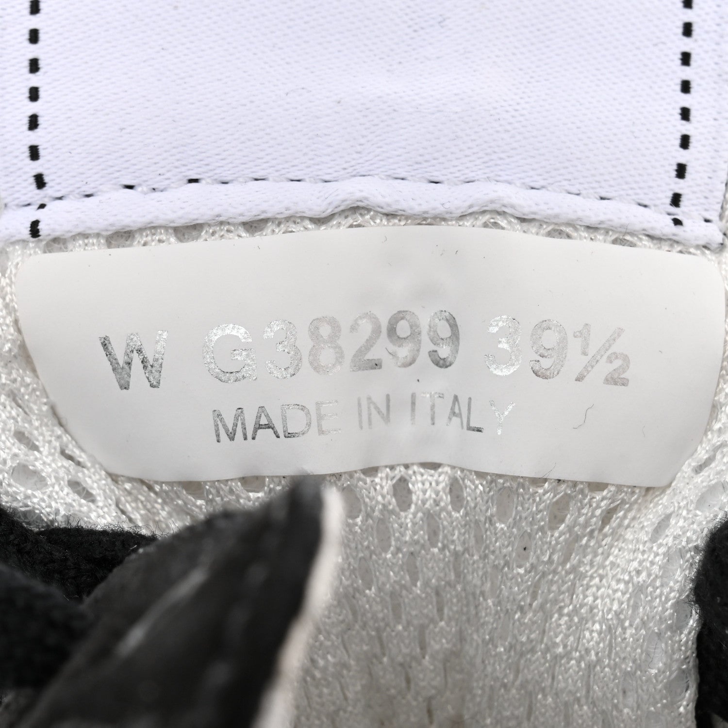 Chanel Mesh Suede Grained Calfskin Womens CC Sneakers 39.5 Black White 6 of 12