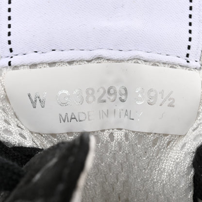 Chanel Mesh Suede Grained Calfskin Womens CC Sneakers 39.5 Black White 6 of 12