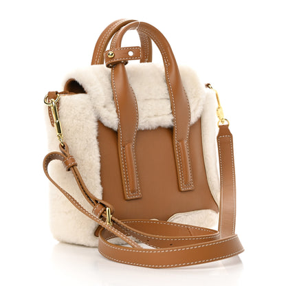 3.1 Phillip Lim Calfskin Shearling Mini Pashli Satchel Brown 3 of 13