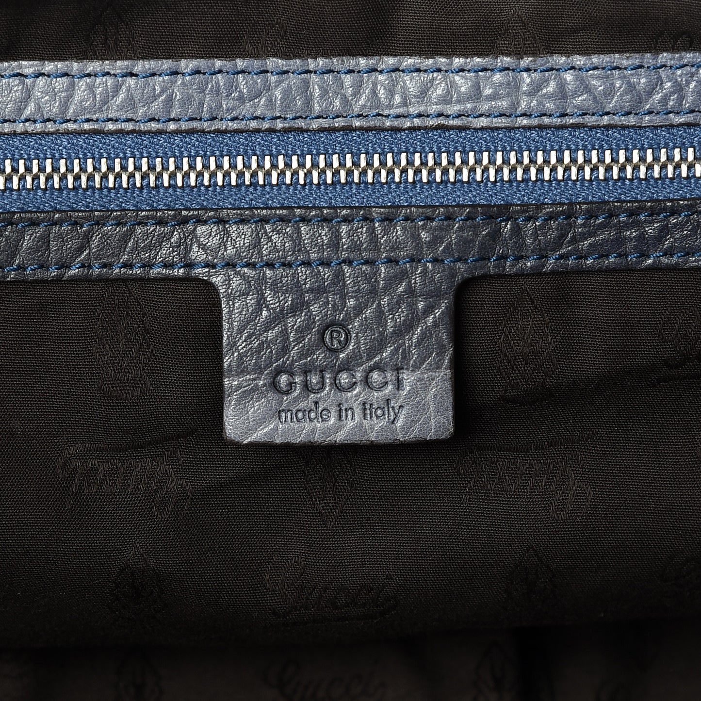 Calfskin Medium Bamboo Bar Shoulder Bag Blue