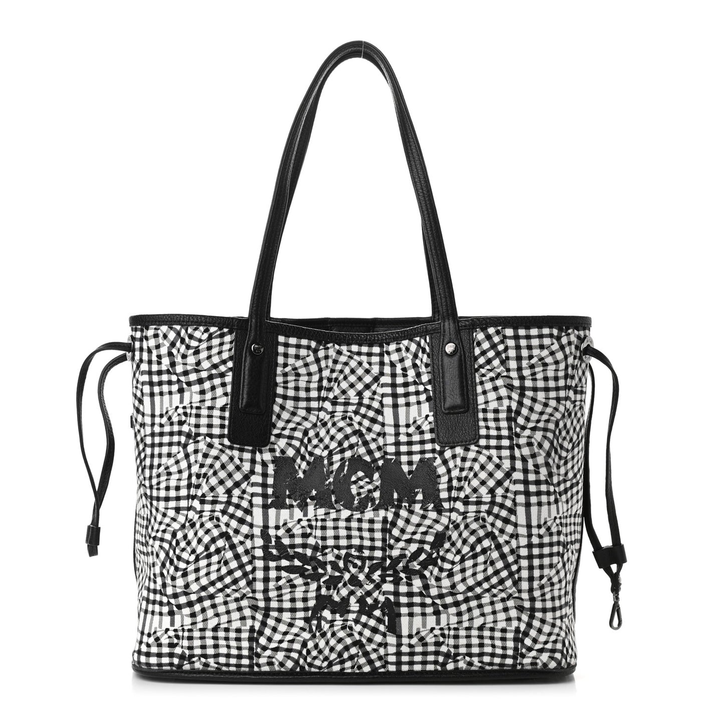 Visetos Medium Liz Reversible Shopper Tote Black