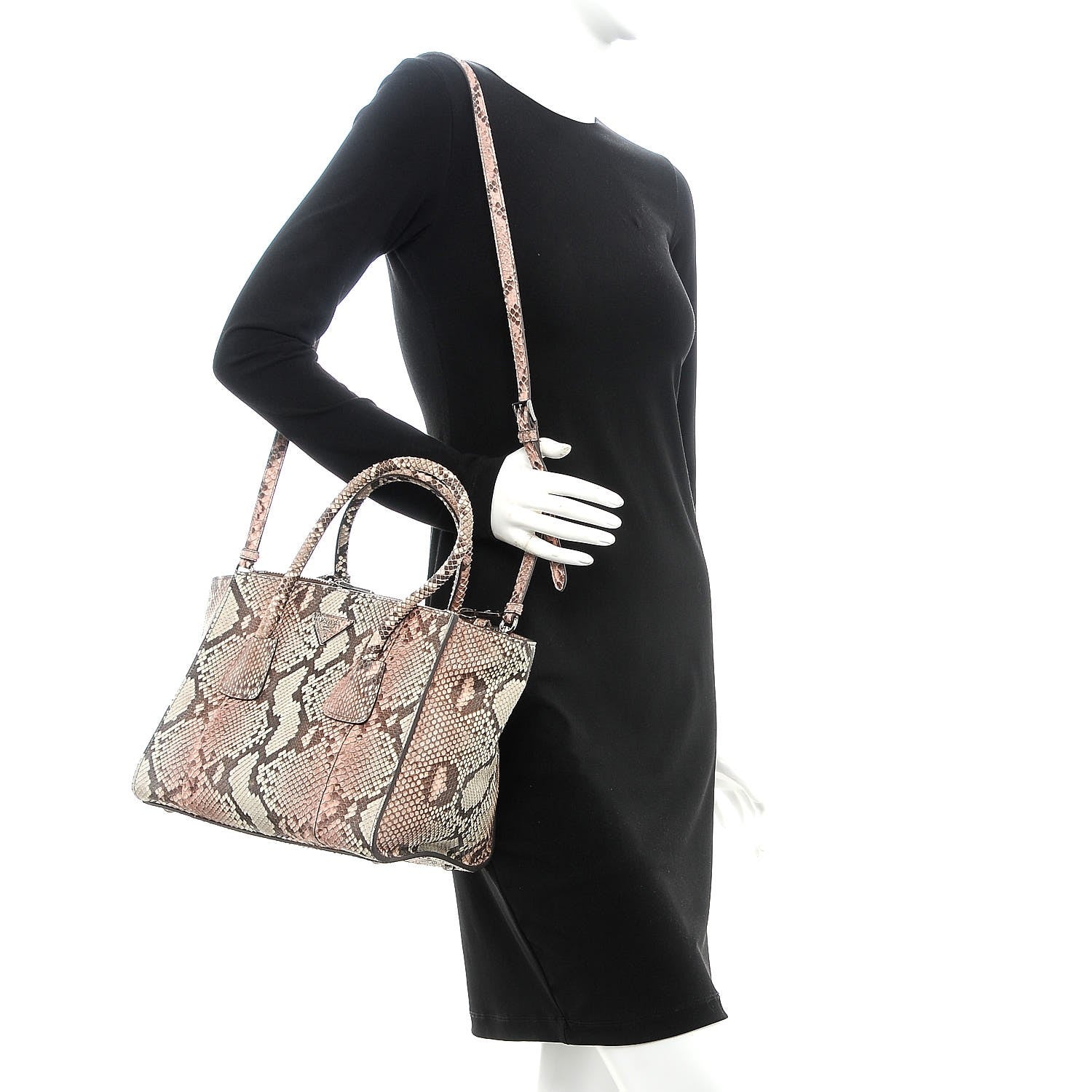 Prada Python Twin Pocket Tote 2 of 8