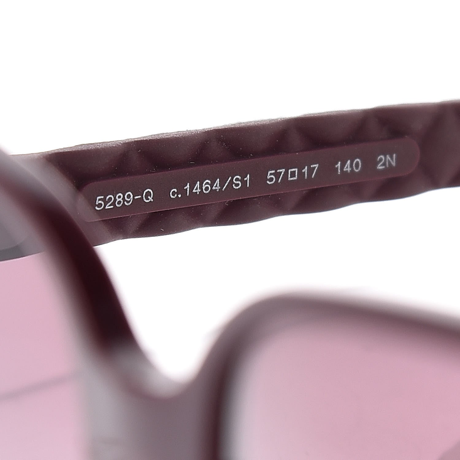 Chanel Lambskin Square Chain Sunglasses 5289-Q Red 5 of 10