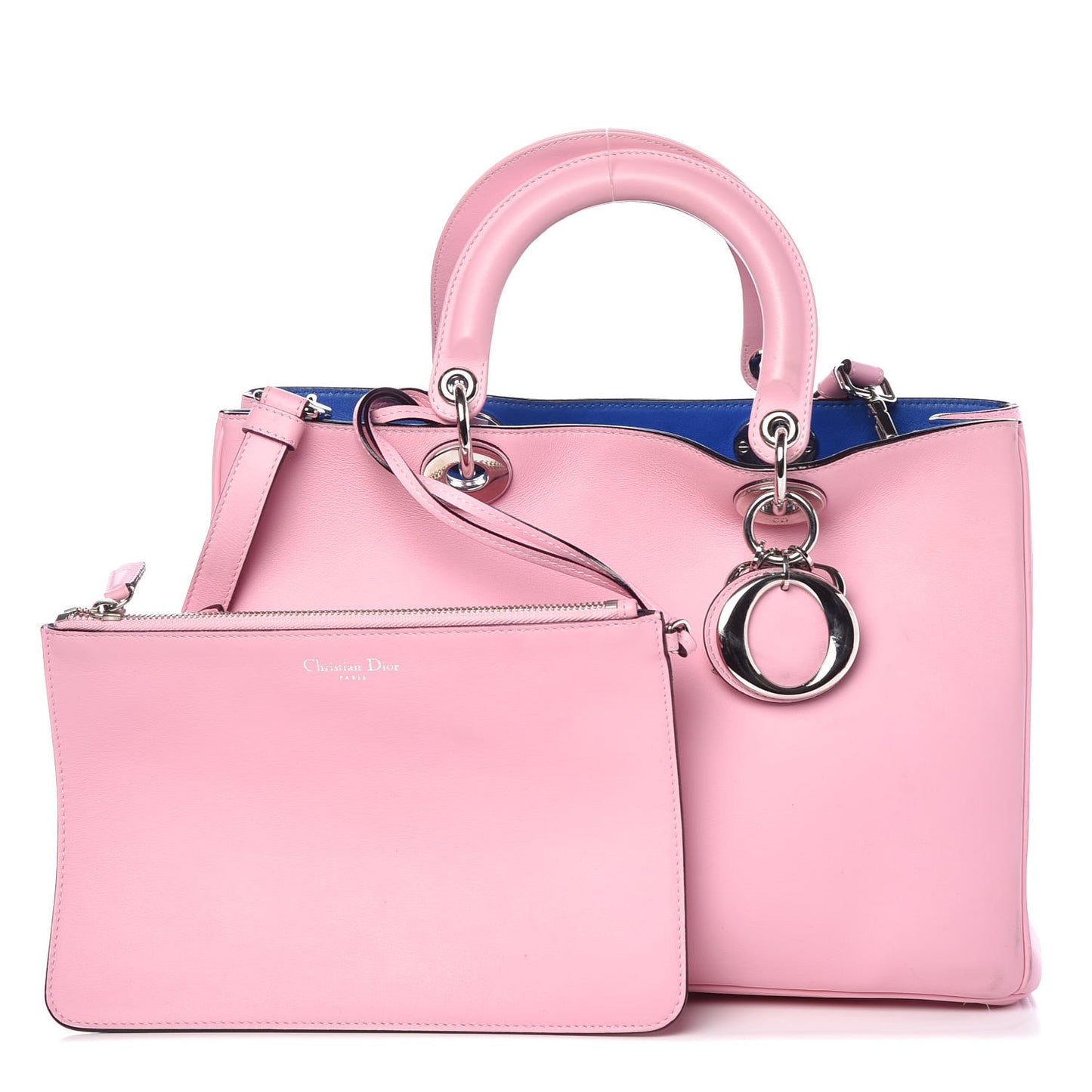 Smooth Calfskin Medium Diorissimo Rose Tendre