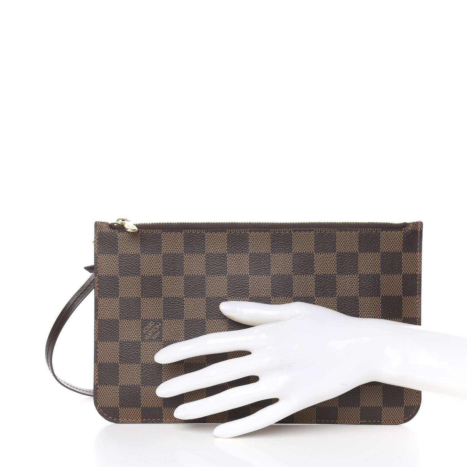 Louis Vuitton Damier Ebene Neverfull MM GM Pochette 2 of 9