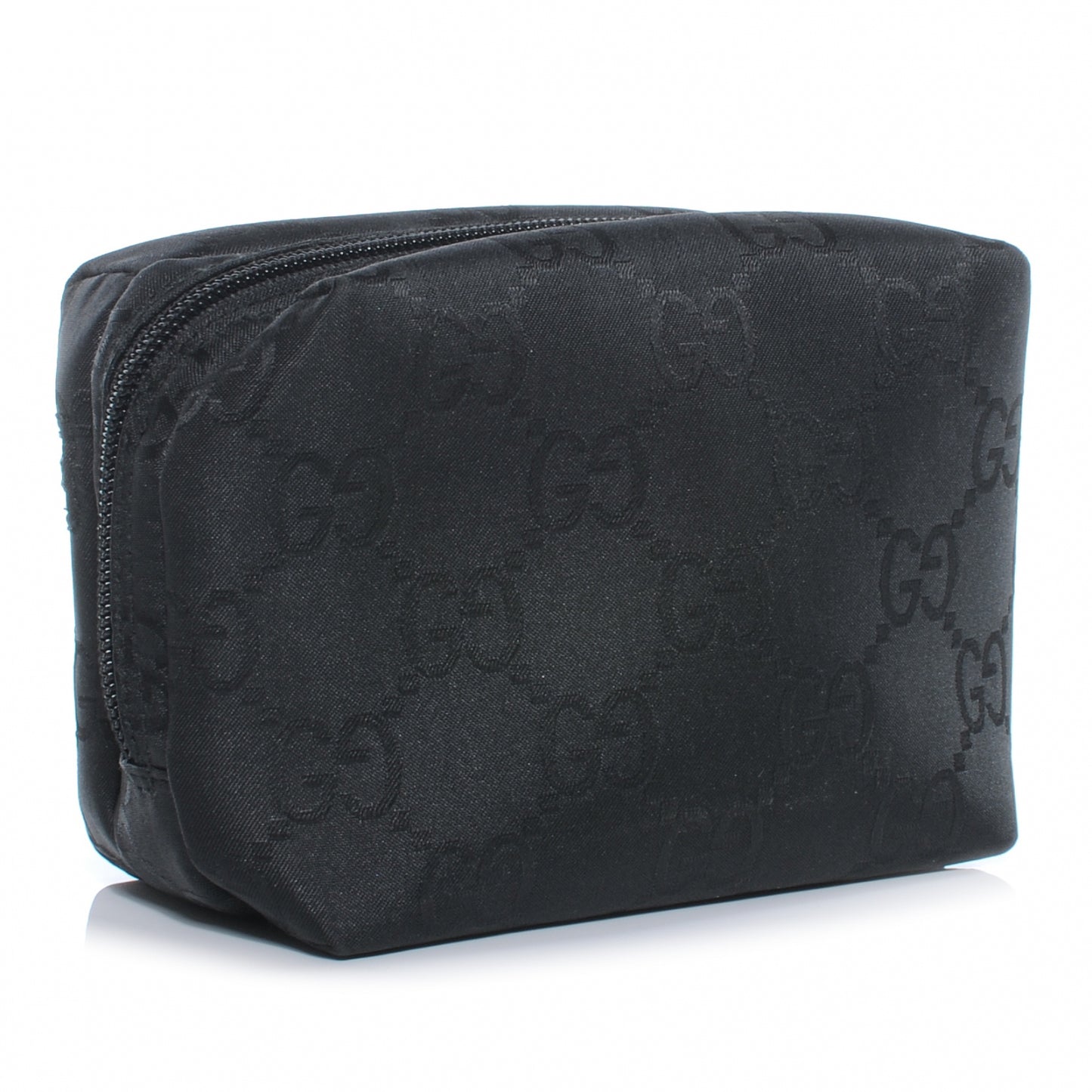 Nylon Monogram Small Cosmetic Case Black
