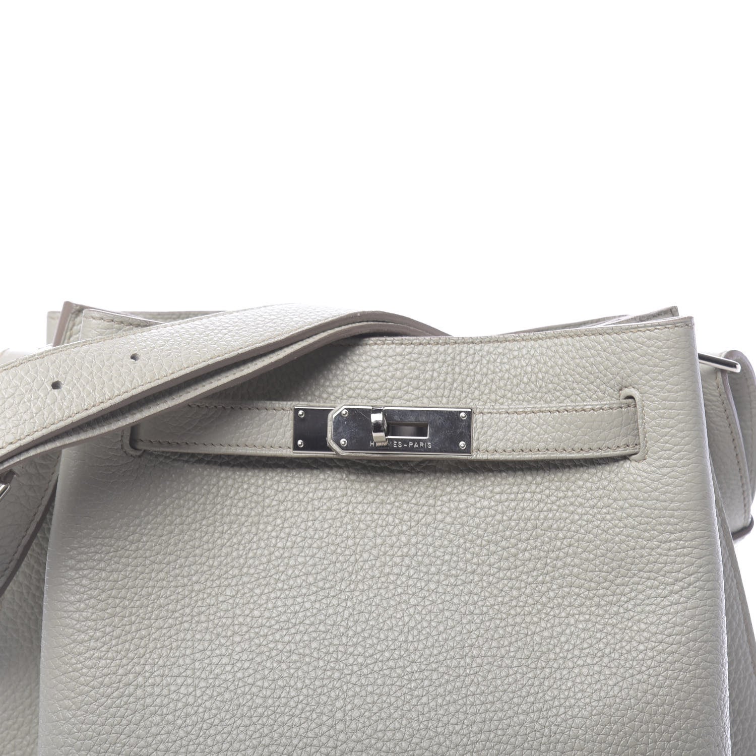 Hermes Taurillon Clemence So Kelly 22 Gris Perle 10 of 10